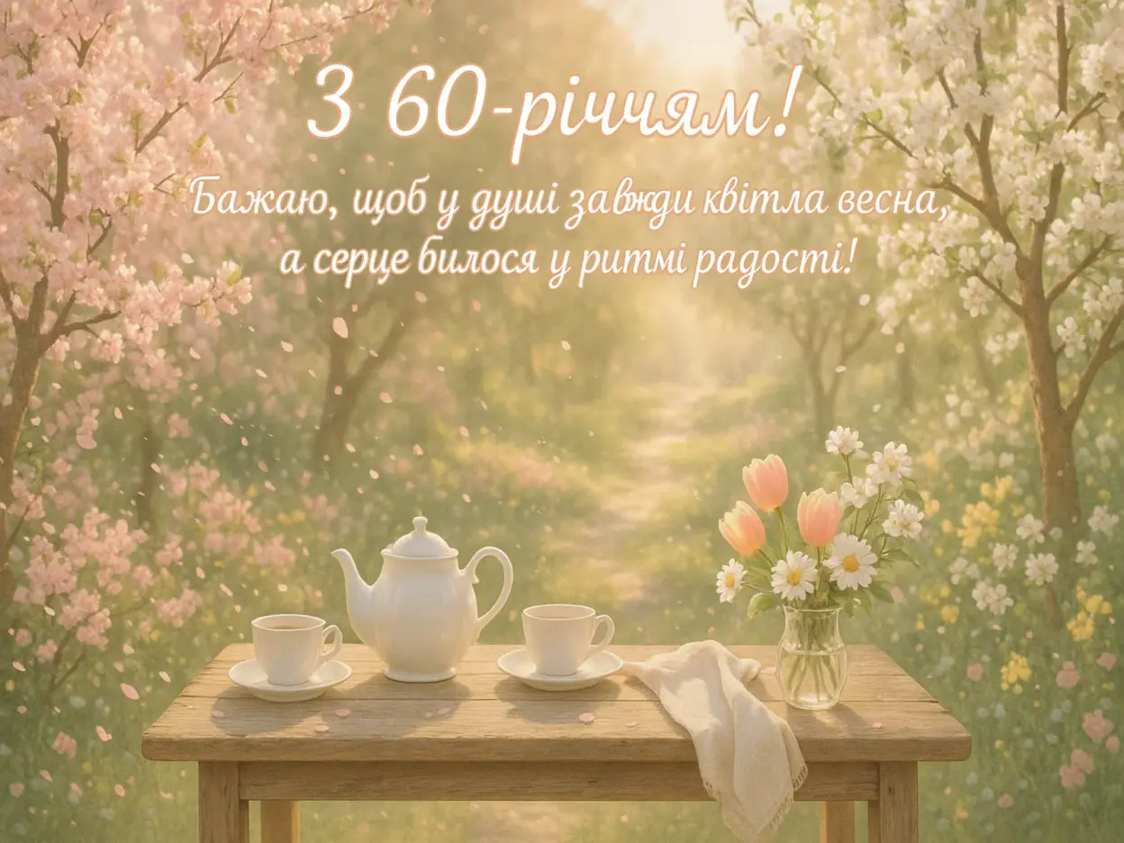 Привітання з 60-річчям своїми словами