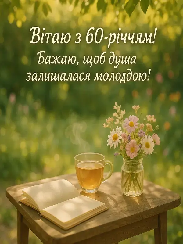 Привітання з 60-річчям своїми словами