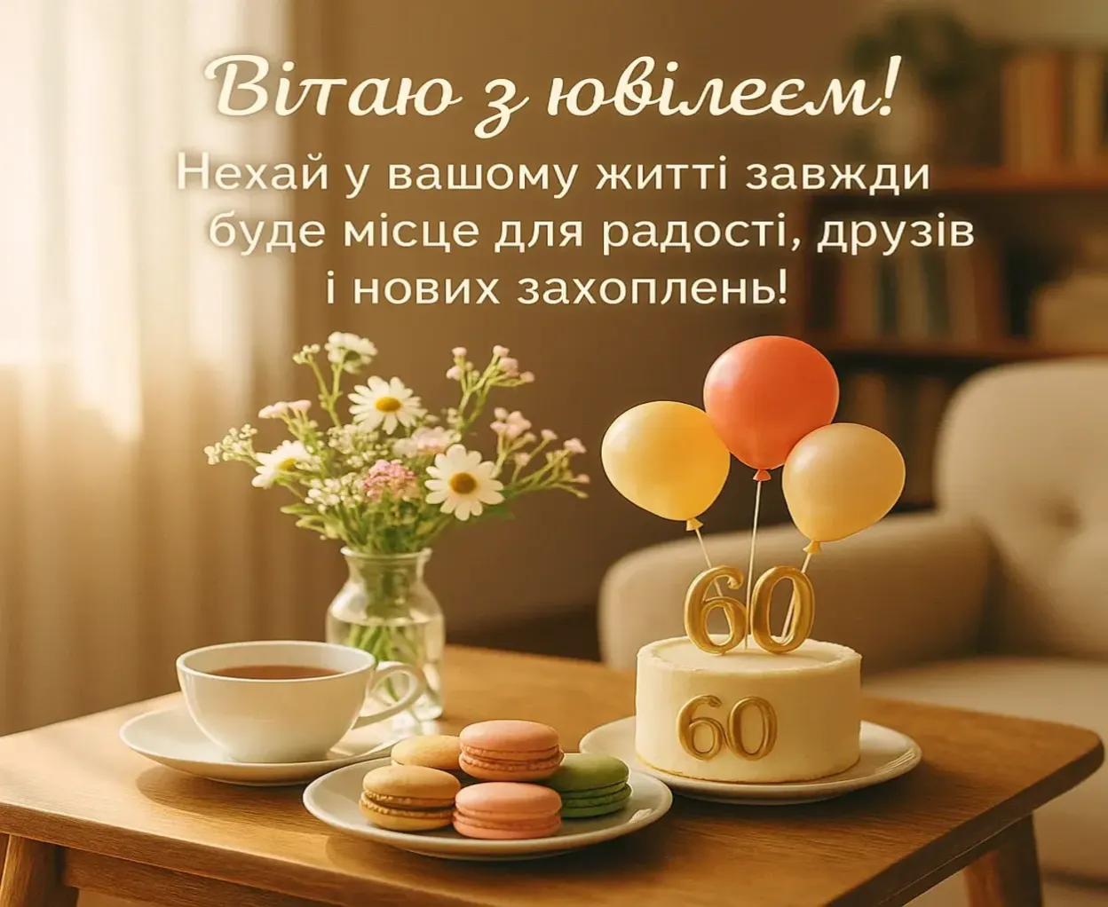 Привітання з 60-річчям своїми словами