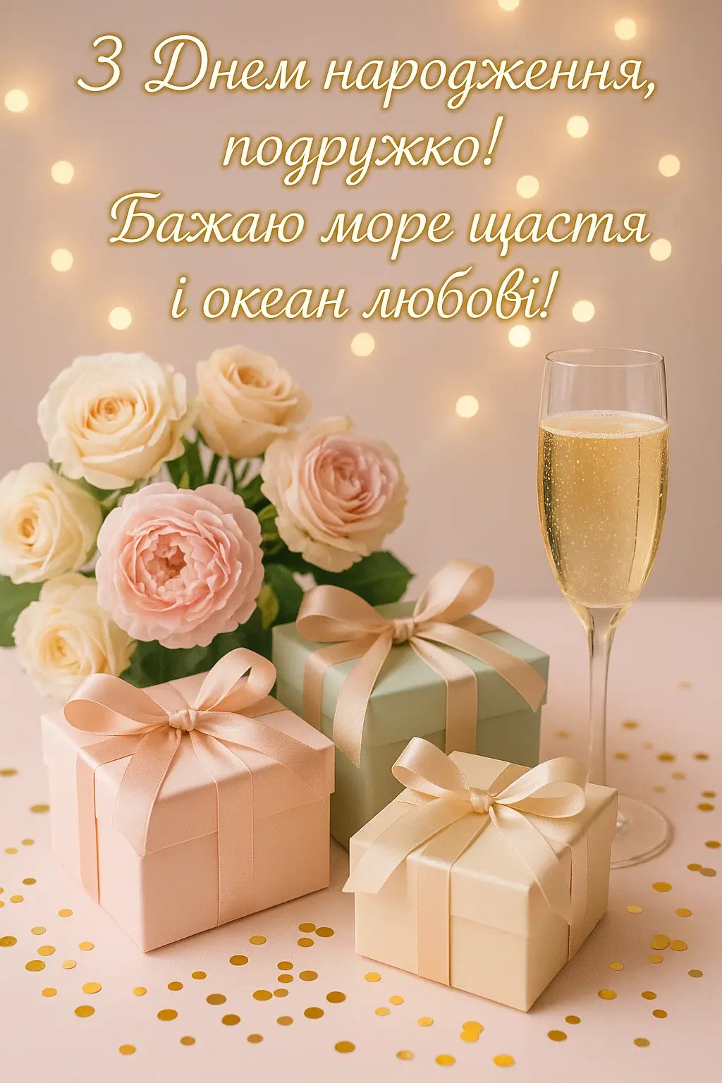 Привітання для подруги з днем народження
