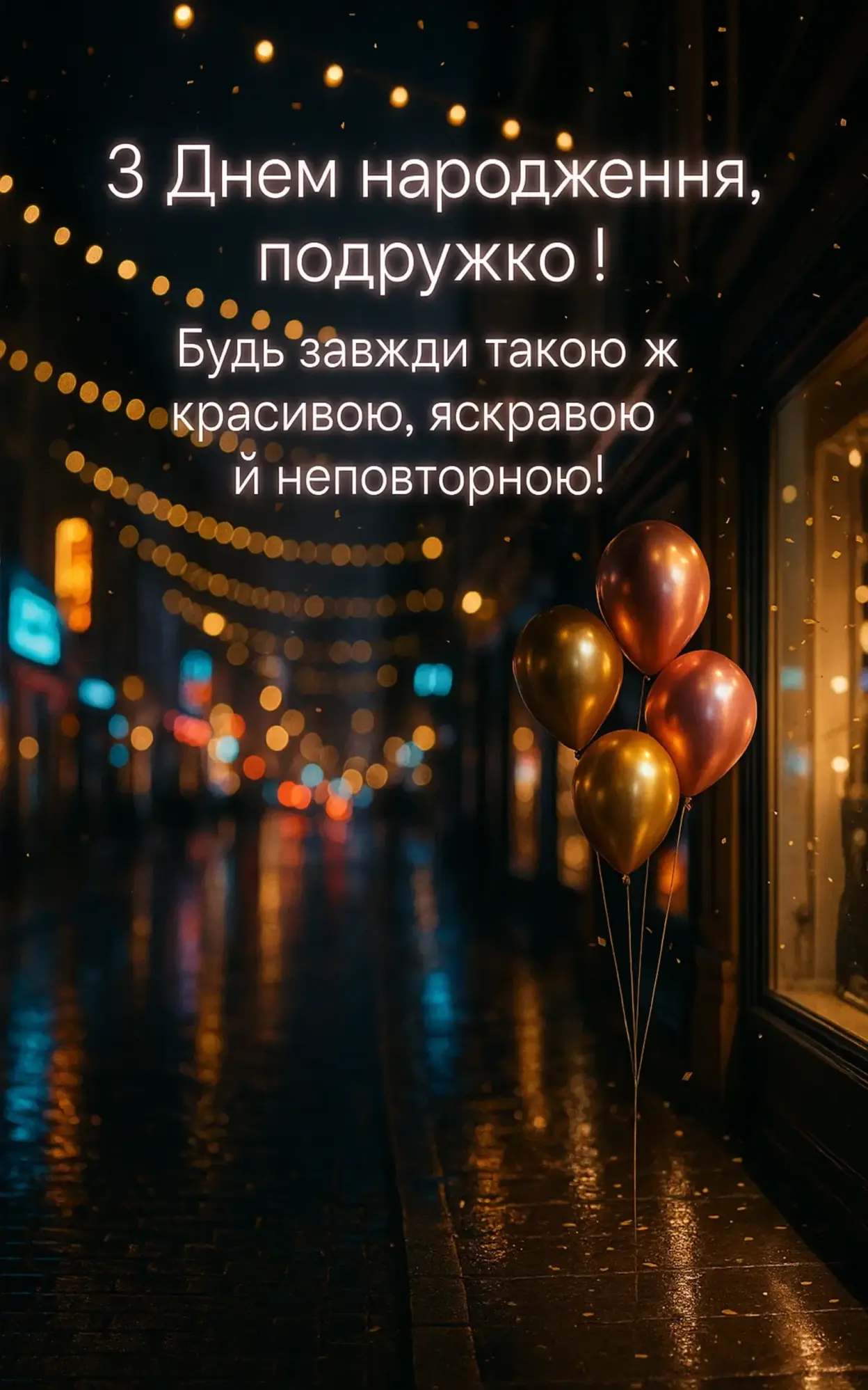 Привітання для подруги з днем народження