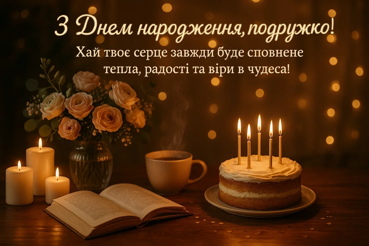 Привітання для подруги з днем народження