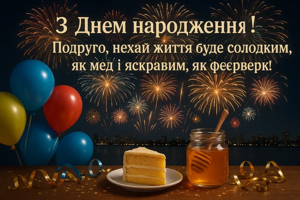 Привітання для подруги з днем народження