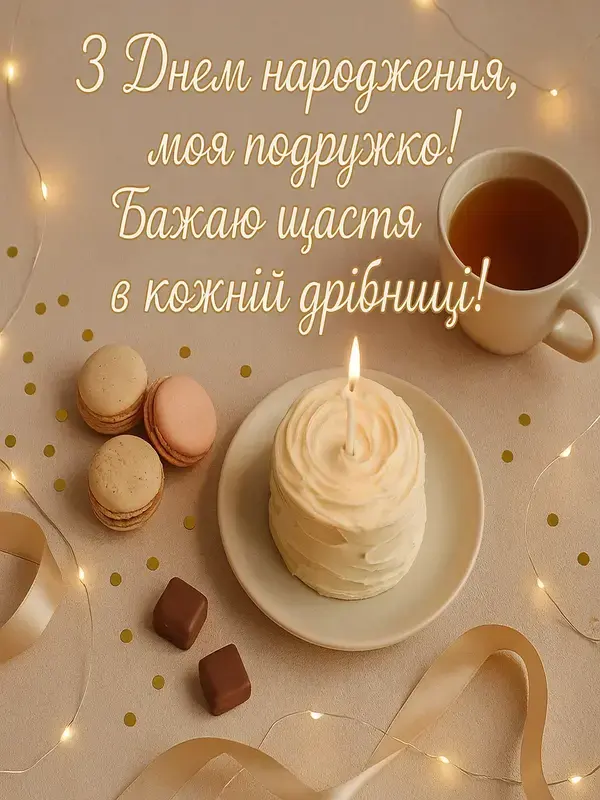 Привітання для подруги з днем народження