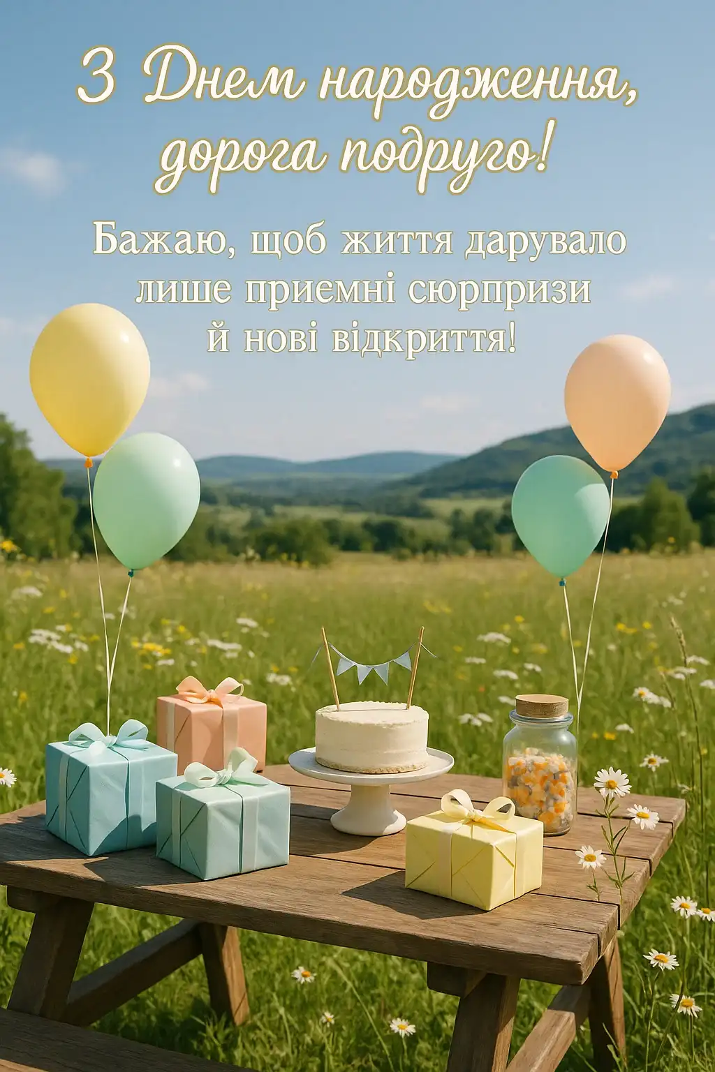 Привітання для подруги з днем народження