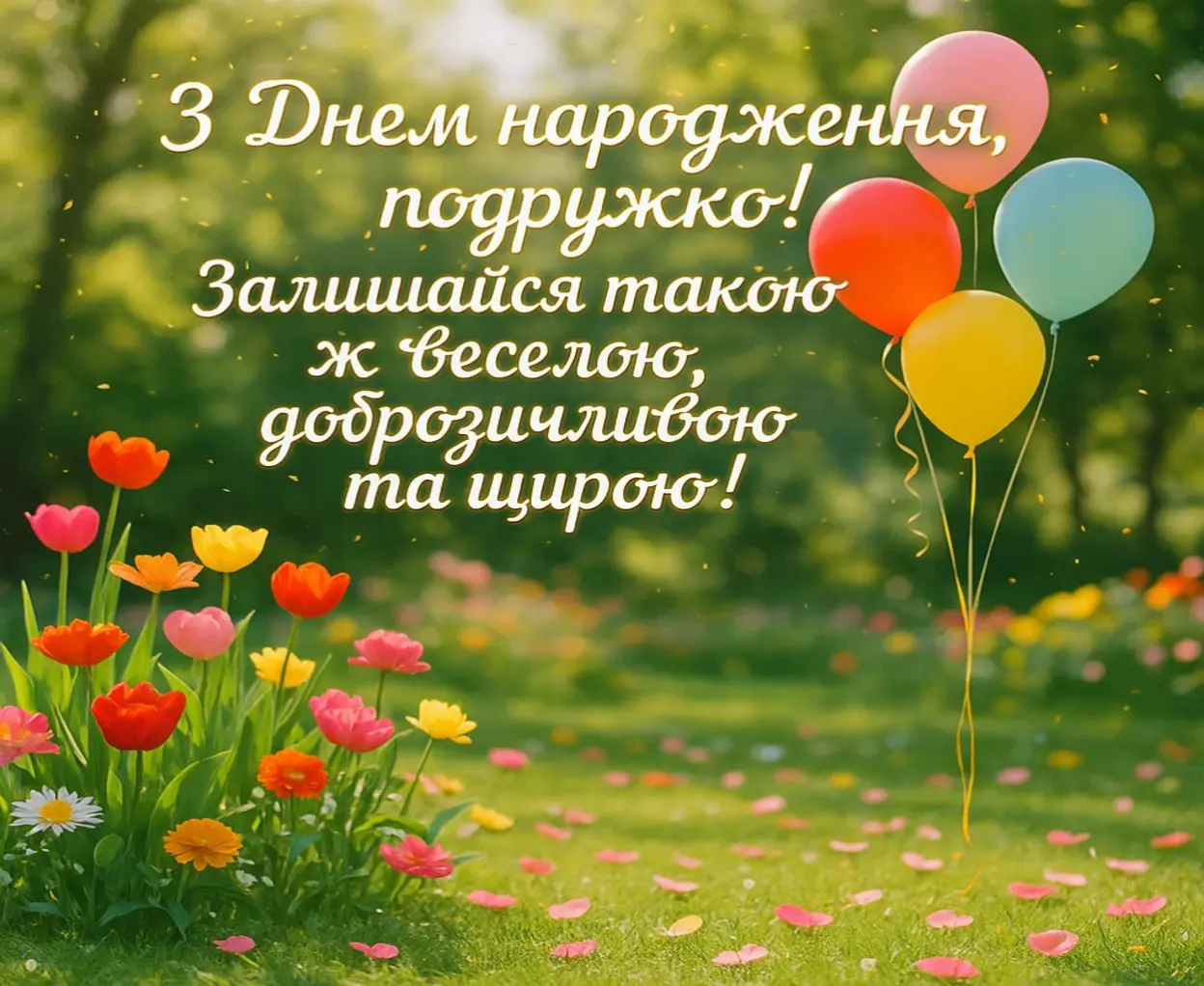 Привітання для подруги з днем народження