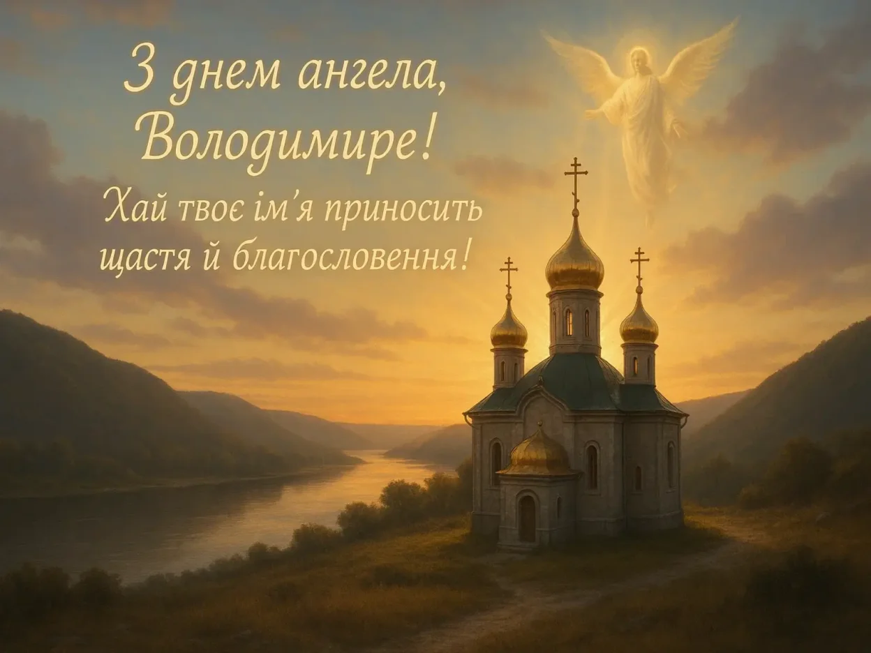 Привітання з днем ангела Володимира