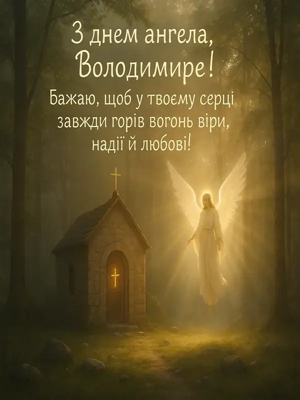 Привітання з днем ангела Володимира