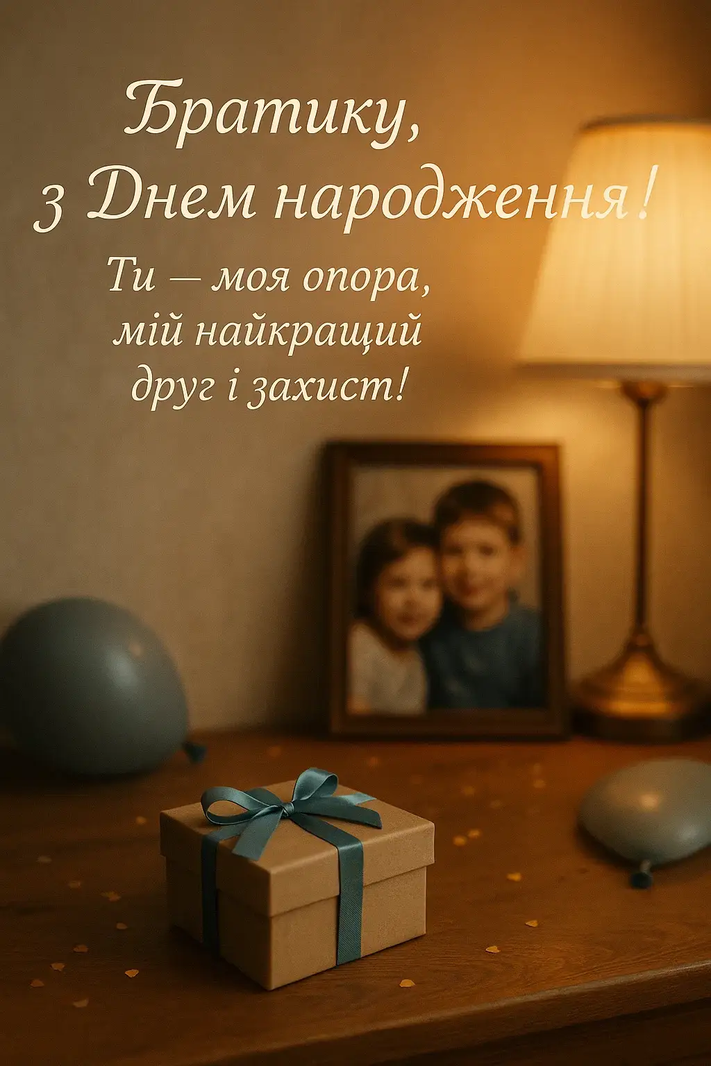 Привітання з днем народження брату від сестри своїми словами Привітання з днем народження брату від сестри своїми словами