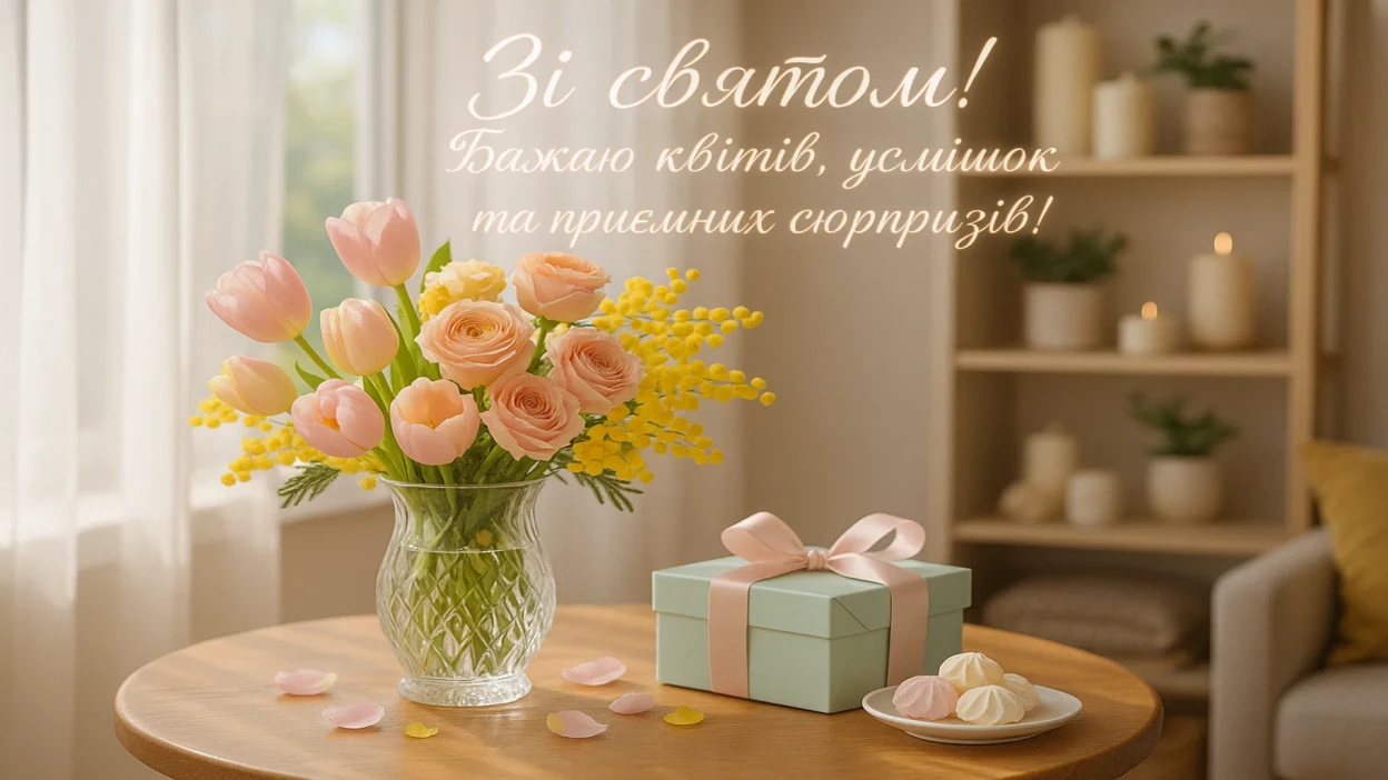Привітання зі святом 8 березня