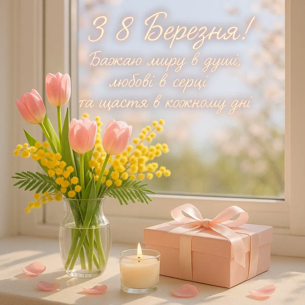 Привітання зі святом 8 березня