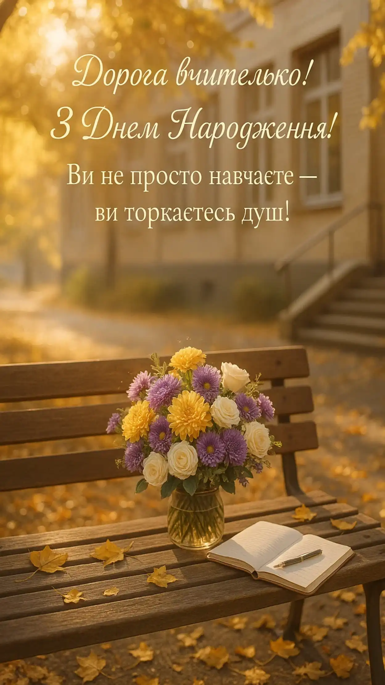 Привітання з днем народження вчительку до сліз