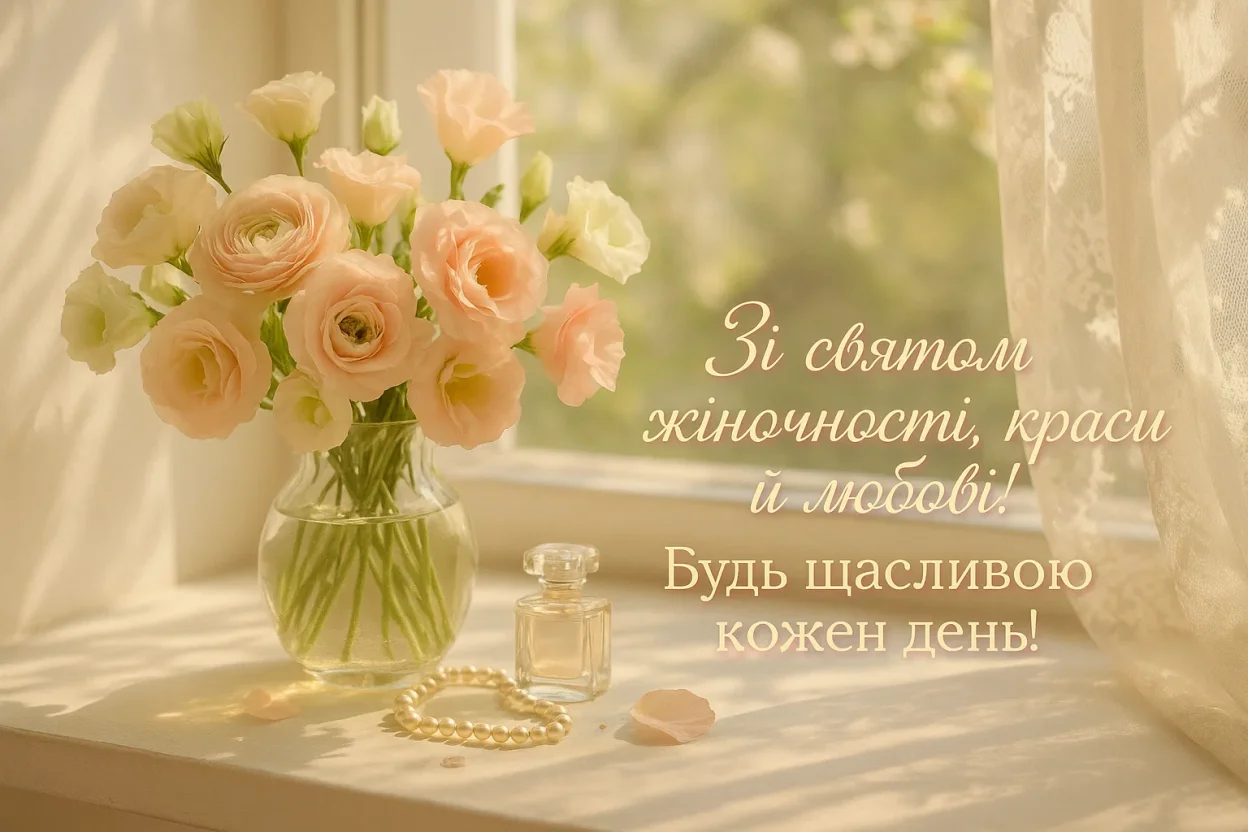 Гарне привітання з 8 березня