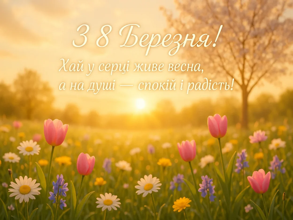 Гарне привітання з 8 березня