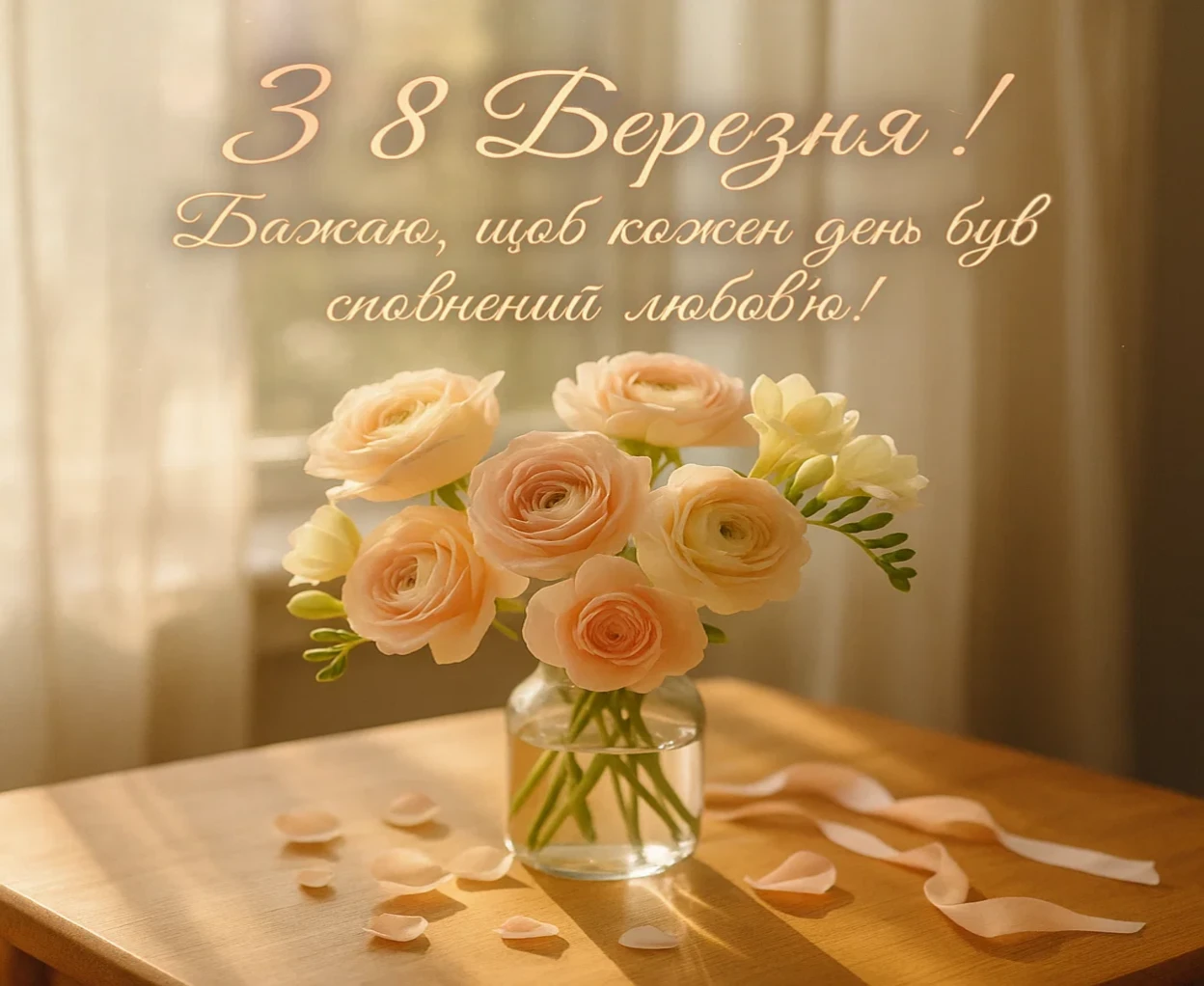 Гарне привітання з 8 березня