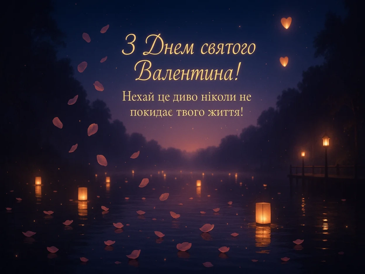 Привітання з днем святого валентина