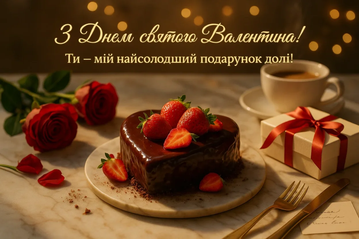 Привітання з днем святого валентина