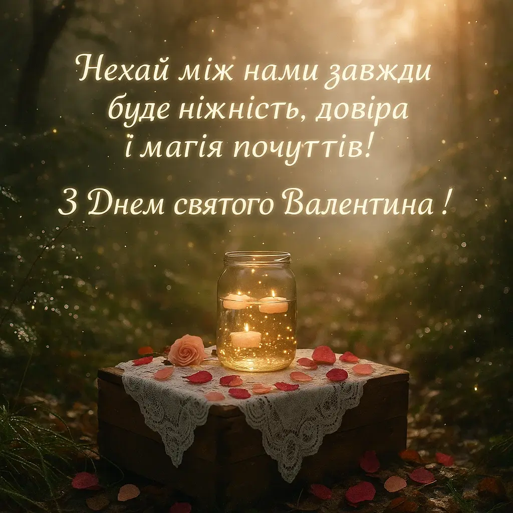 Привітання з днем святого валентина