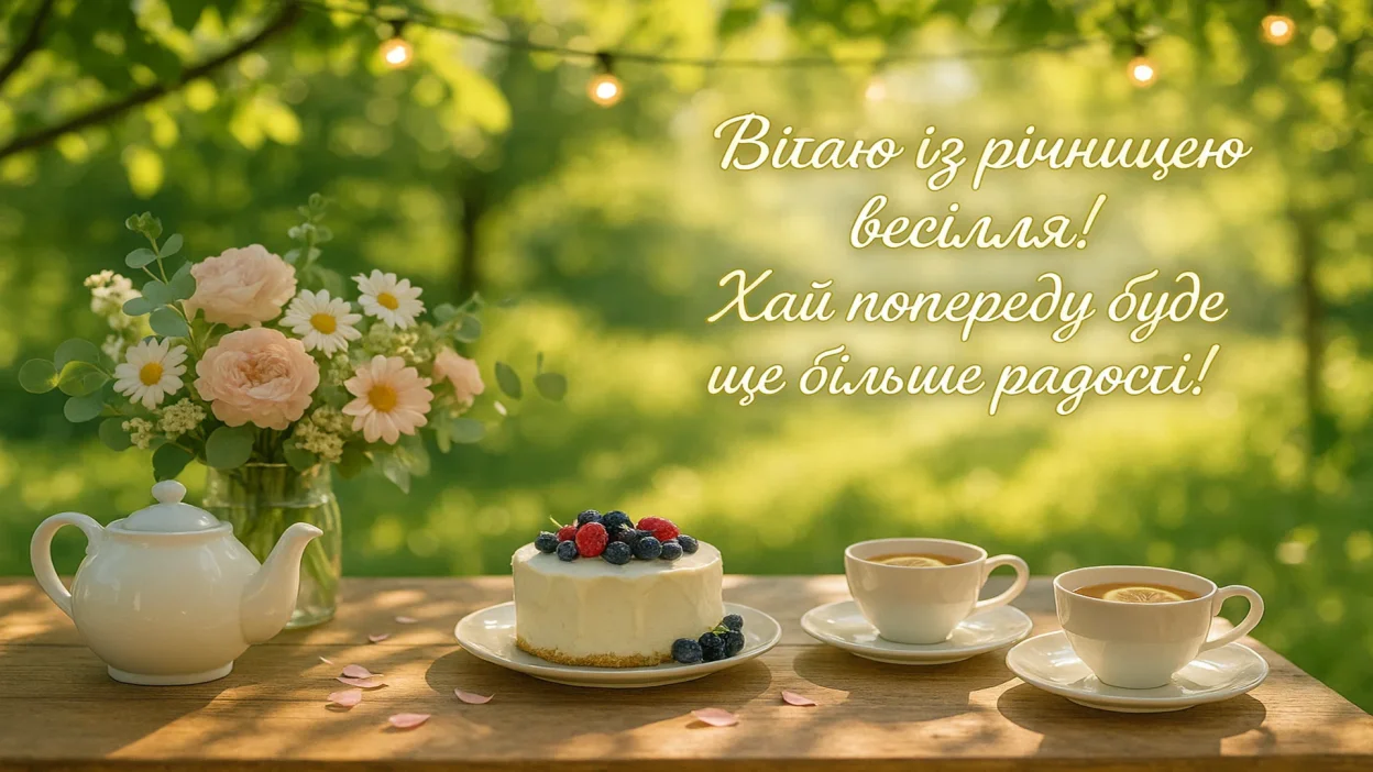 Привітання з 8 років весілля