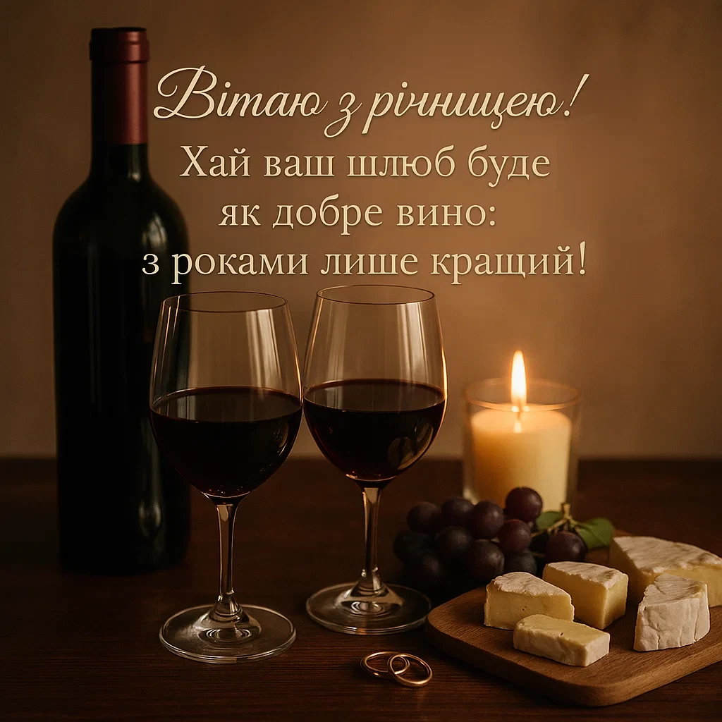 Привітання з 8 років весілля