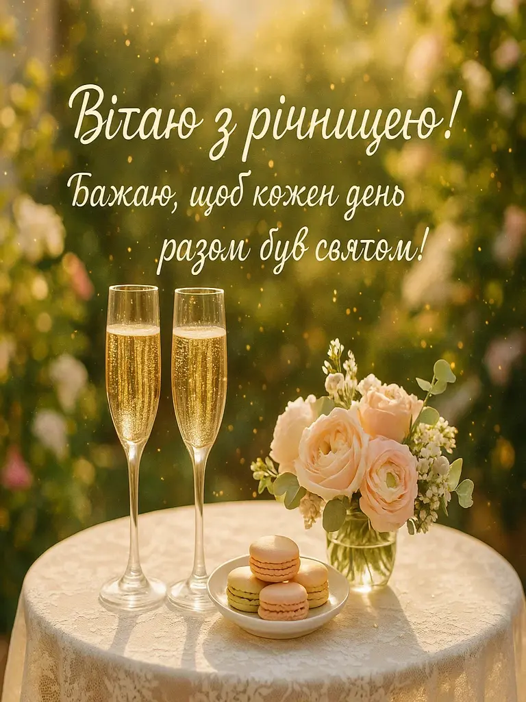 Привітання з 8 років весілля
