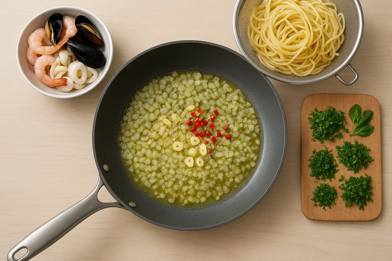 Паста з морепродуктами: класичний італійський рецепт