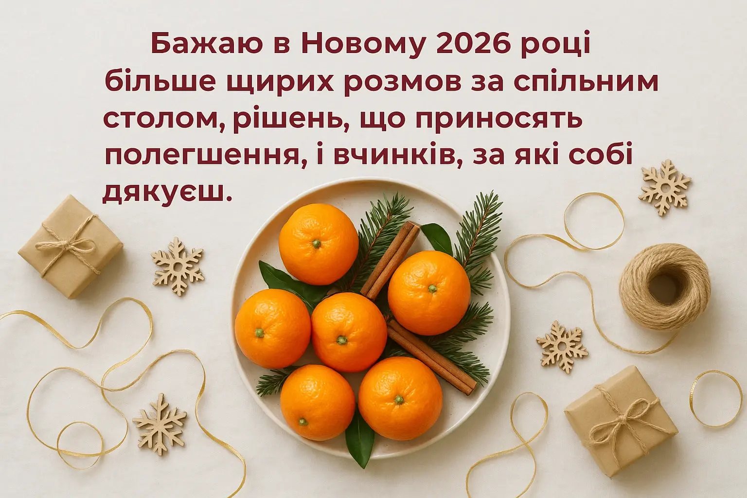 Короткі привітання з новим роком 2026