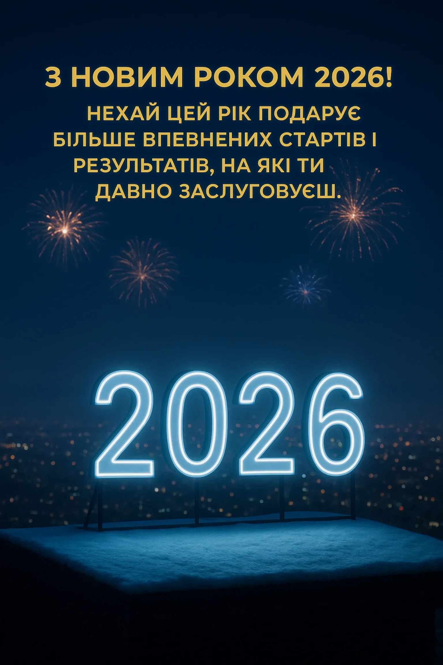 Короткі привітання з новим роком 2026