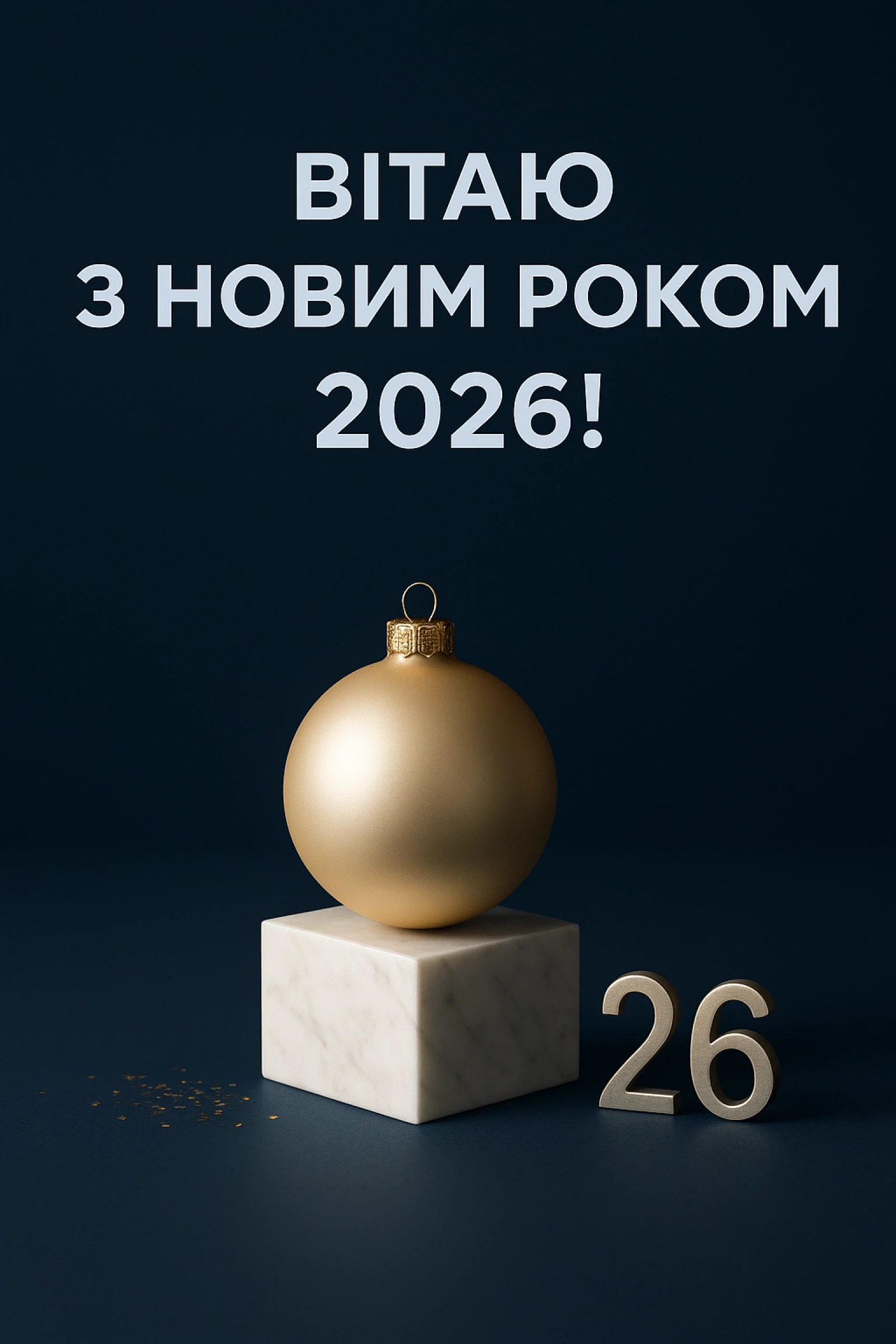 Короткі привітання з новим роком 2026