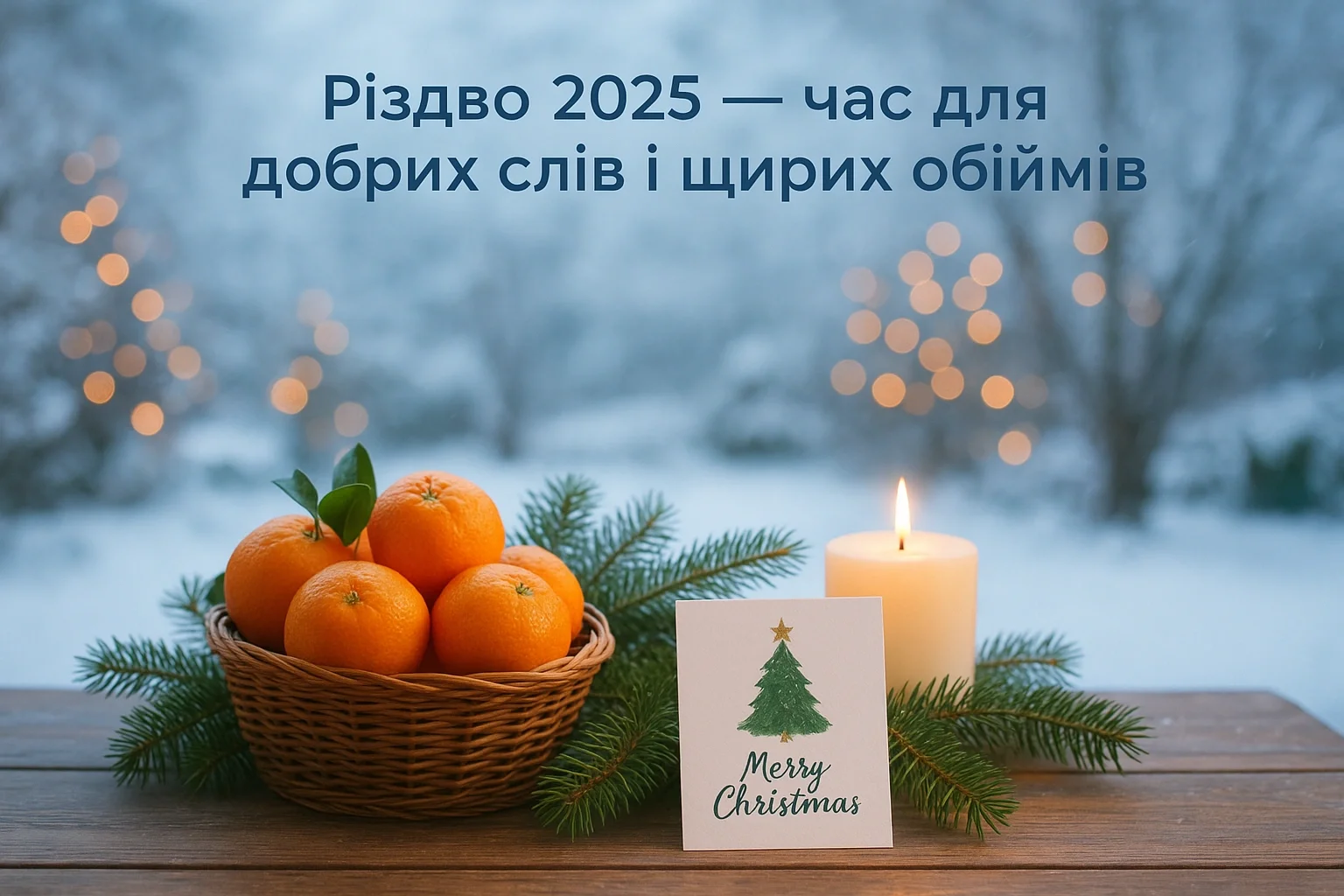 Привітання з різдвом 2025