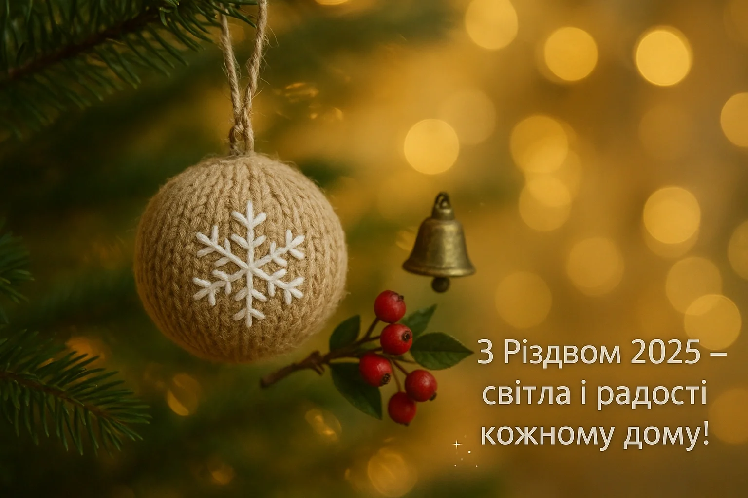 Привітання з різдвом 2025