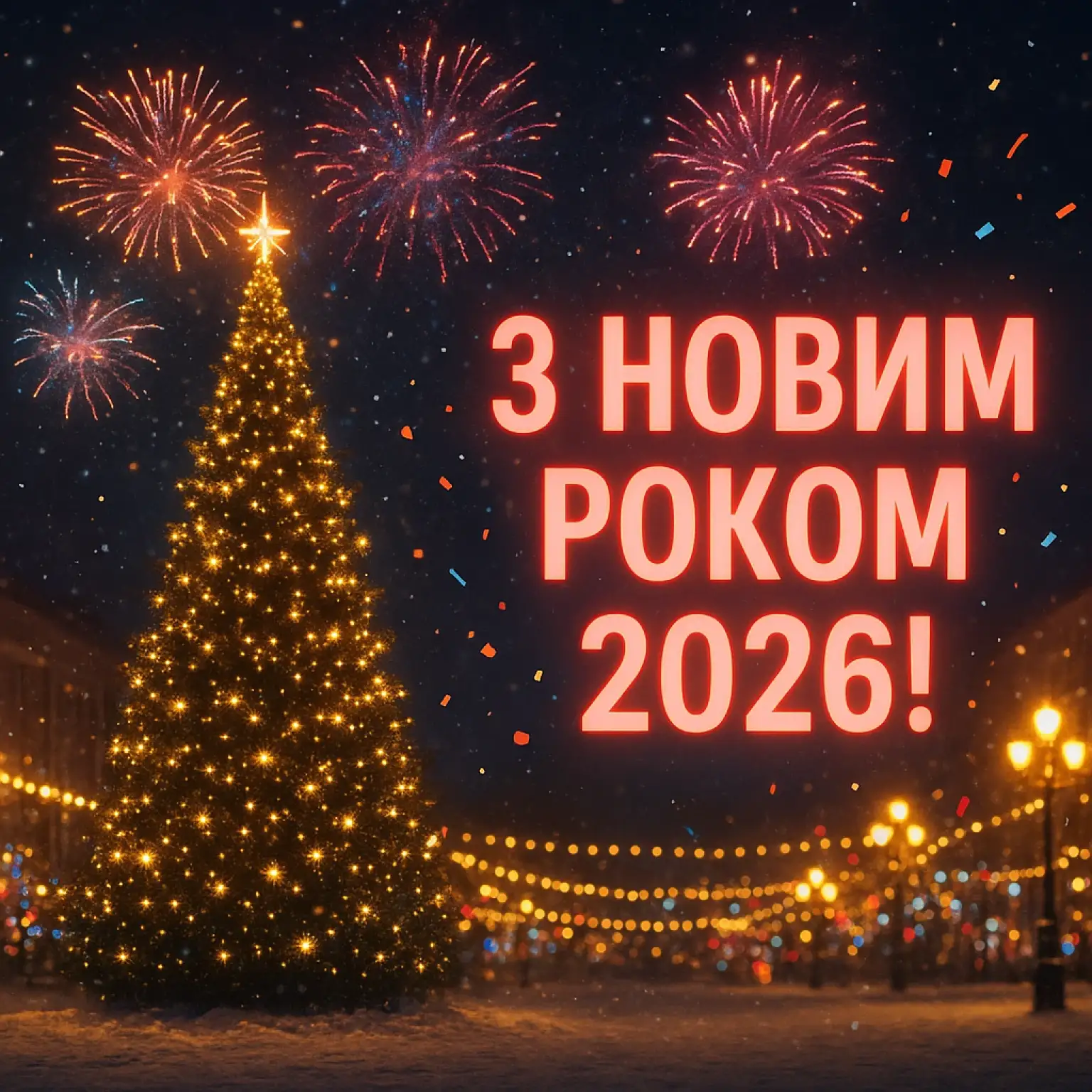 Привітання з прийдешнім новим роком 2026