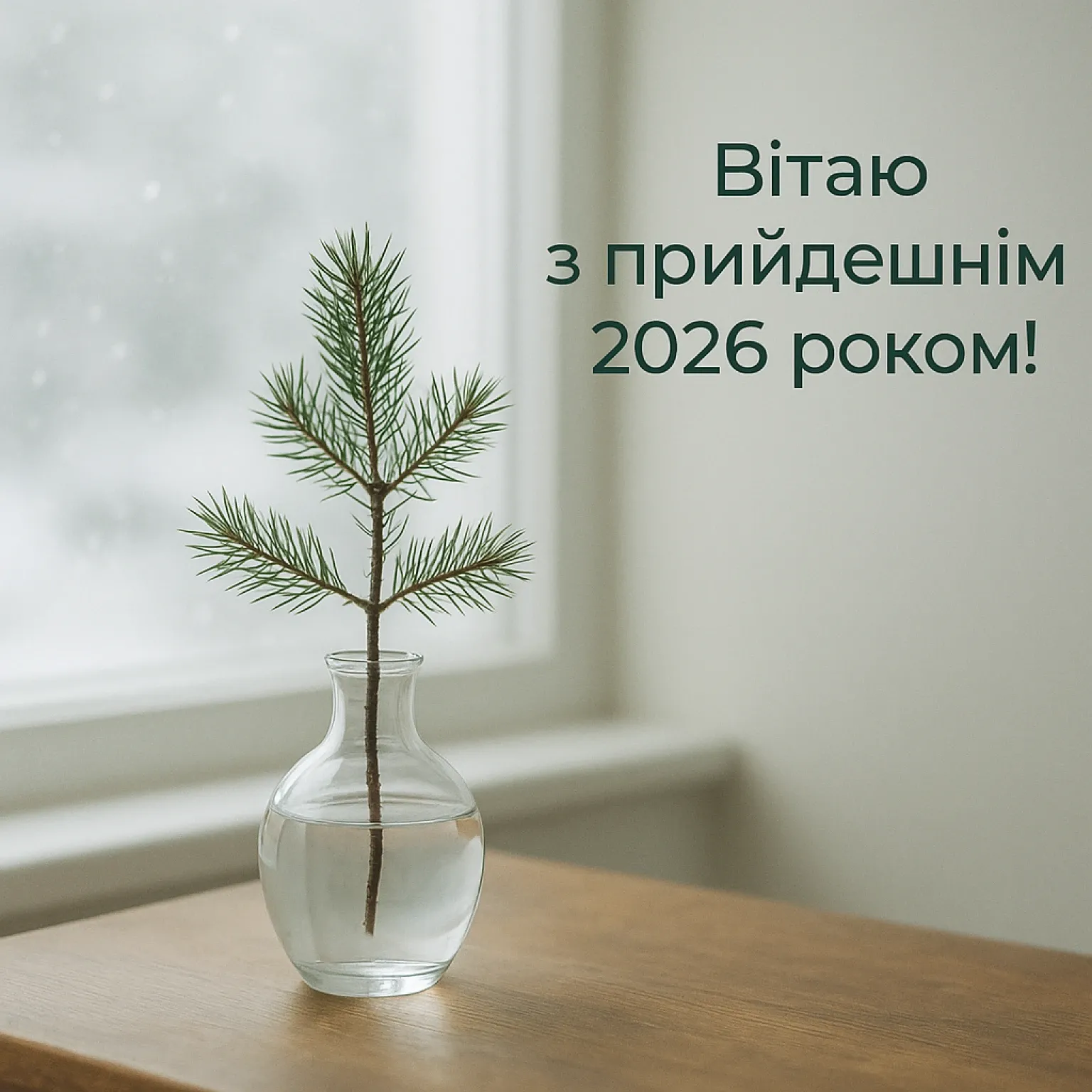 Привітання з прийдешнім новим роком 2026