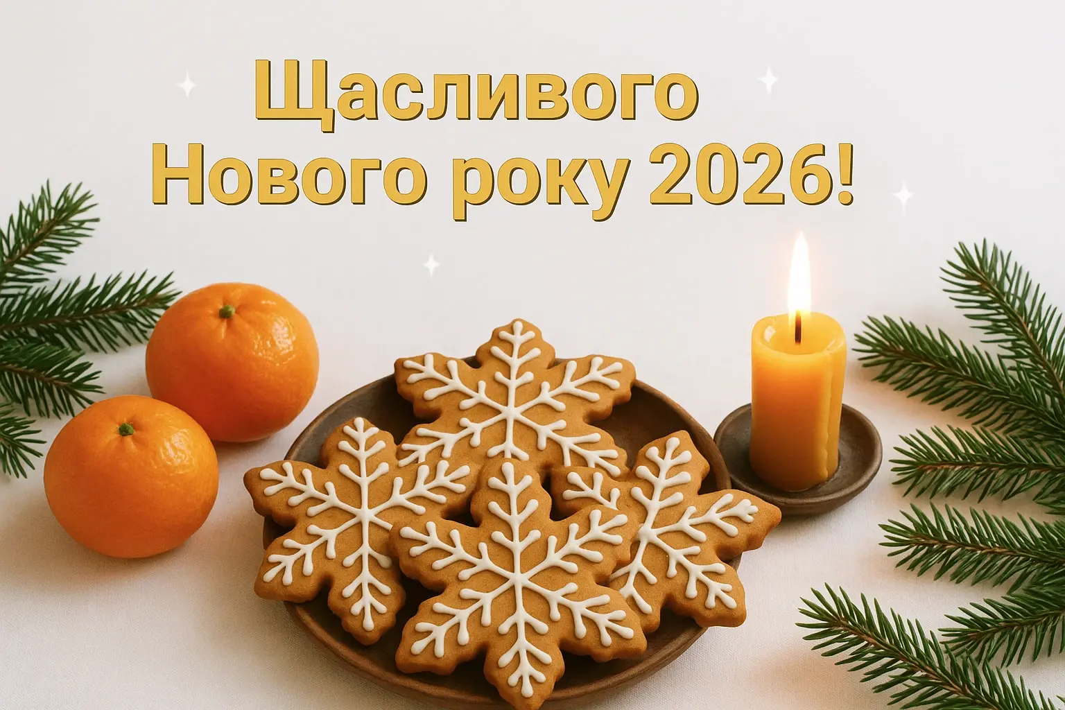 Привітання з прийдешнім новим роком 2026