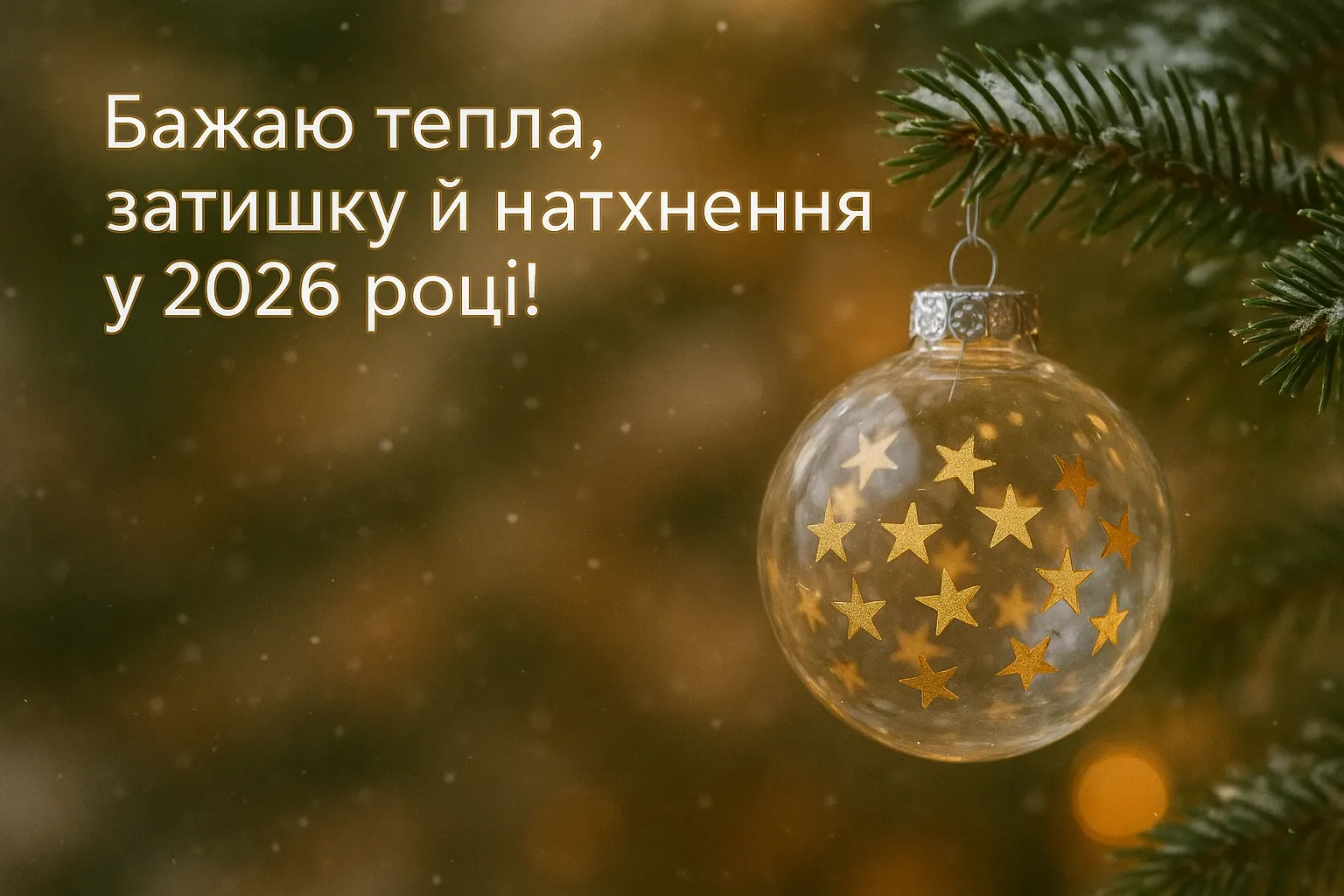 Привітання з прийдешнім новим роком 2026