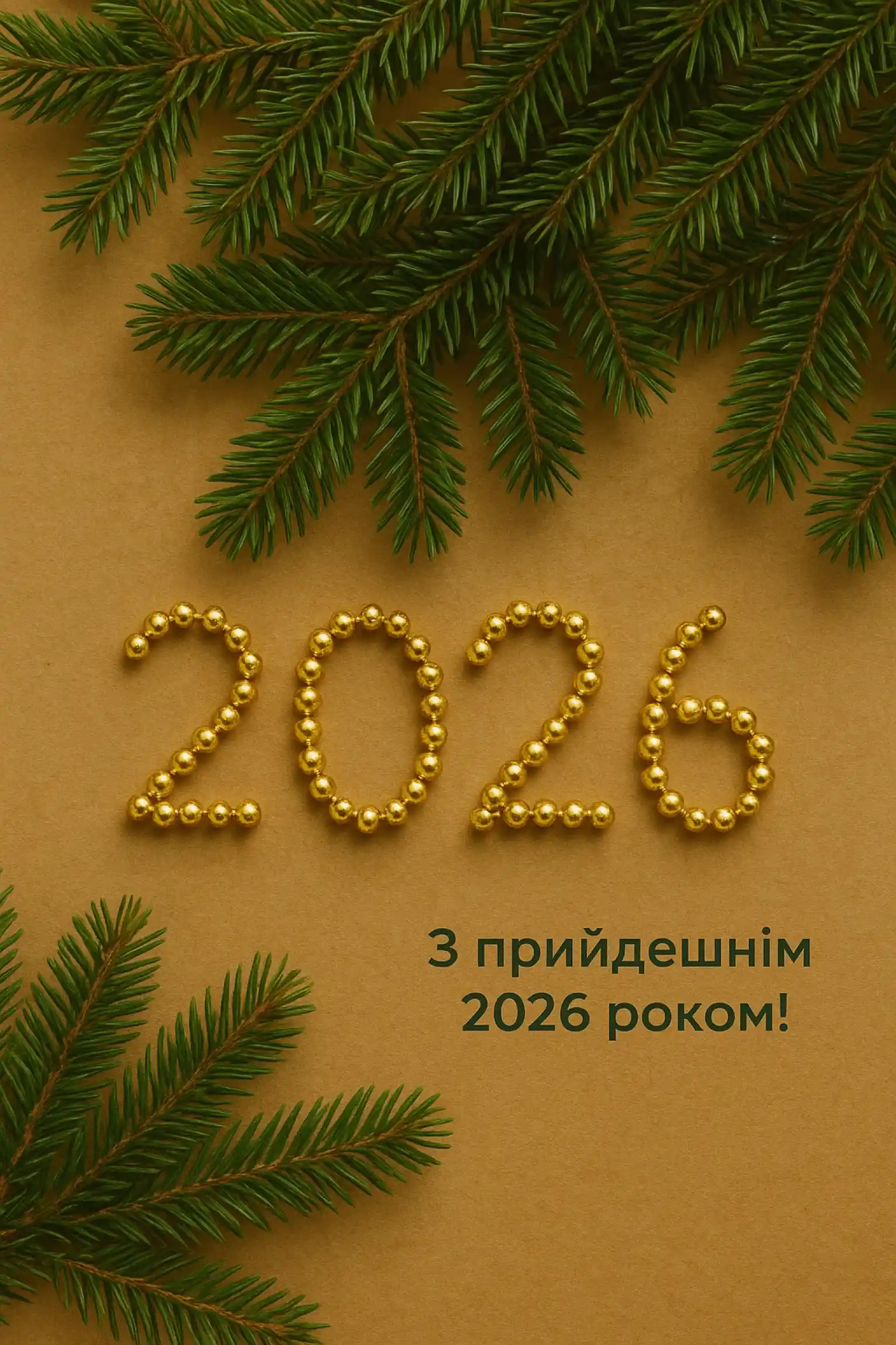 Привітання з прийдешнім новим роком 2026