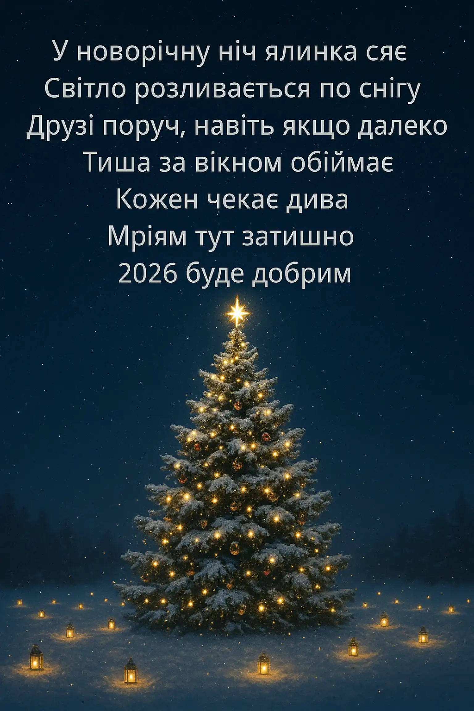 Привітання з прийдешнім новим роком 2026