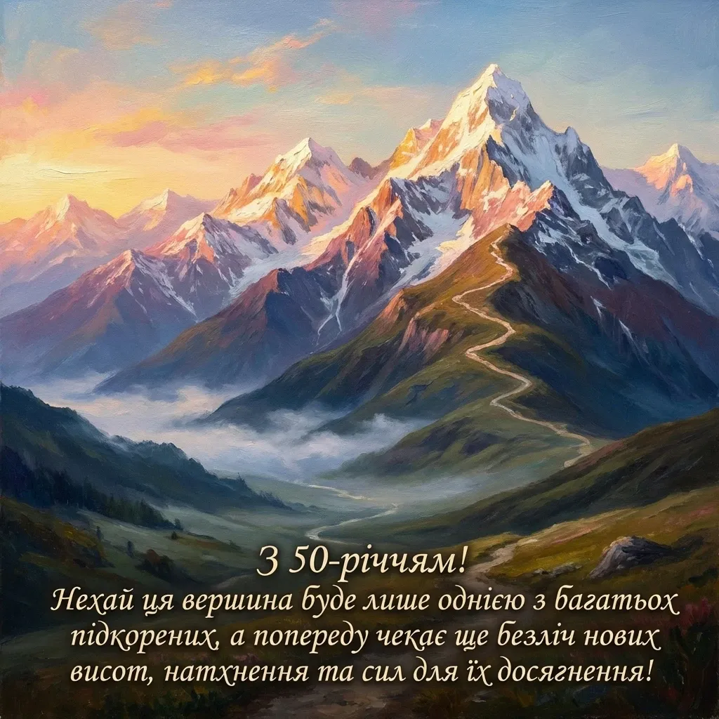 привітання з ювілеєм 50 років мужчині