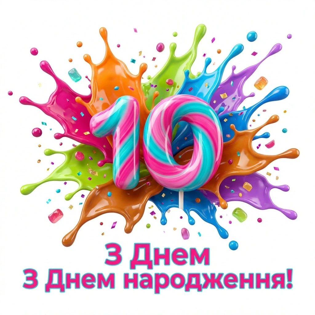 привітання з днем народження для дівчинки 10 років
