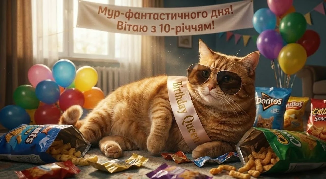 Привітання з днем народження дівчинці на 10 років