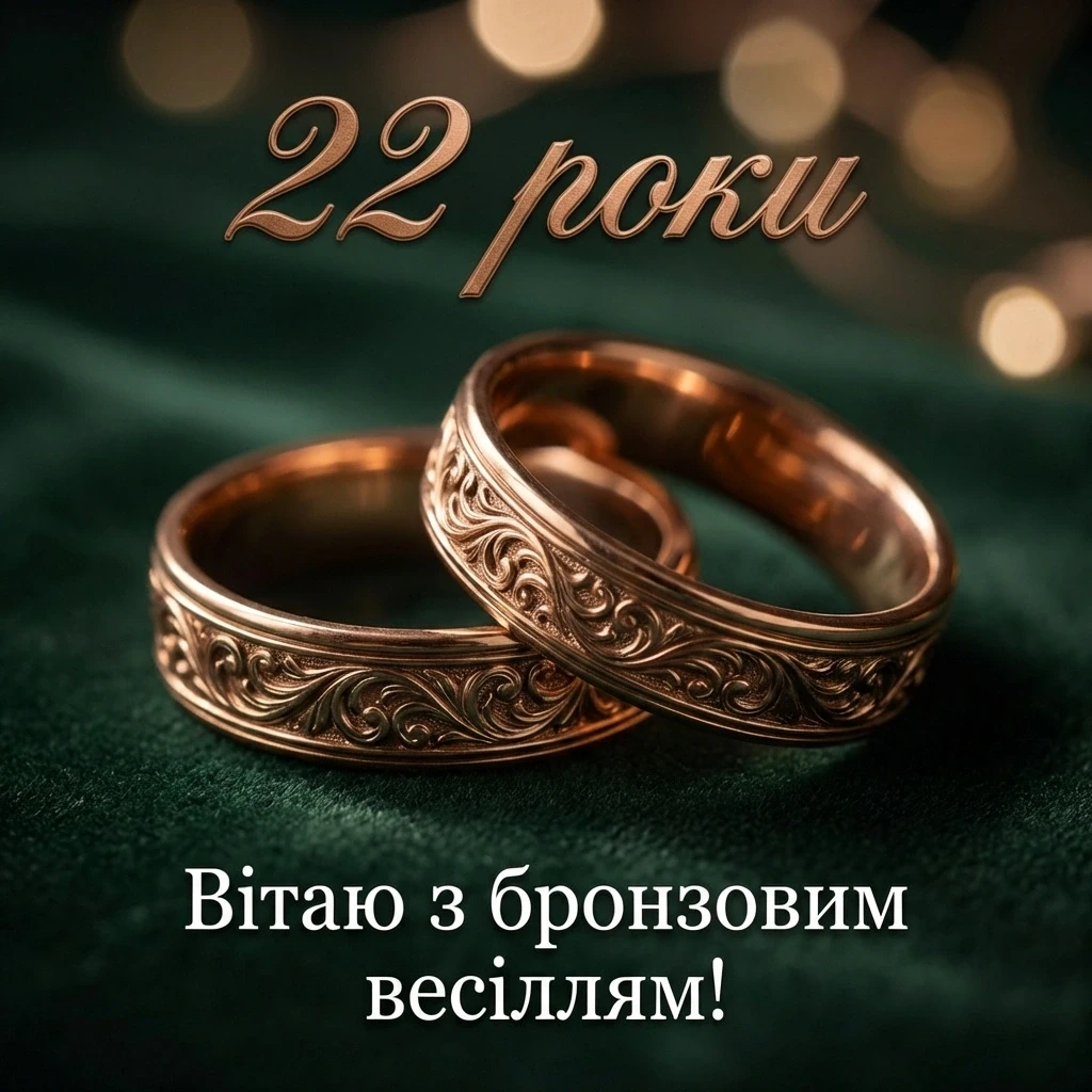 бронзове весілля 22 роки