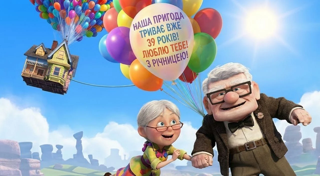 Привітання з 39 річницею весілля
