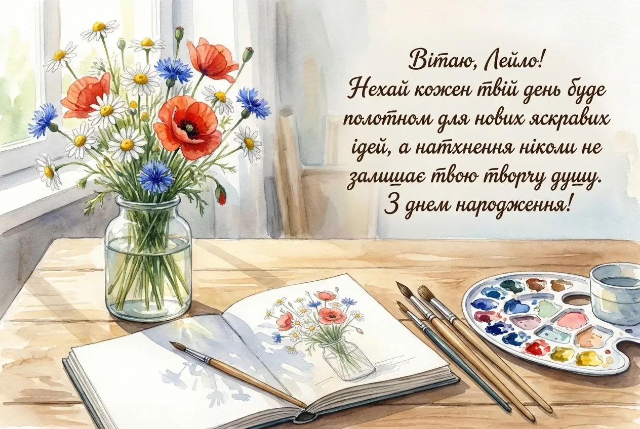 з днем народження Лейла