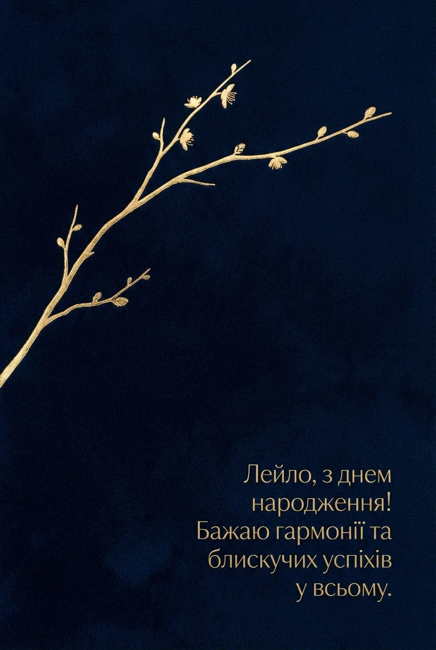 з днем народження Лейла