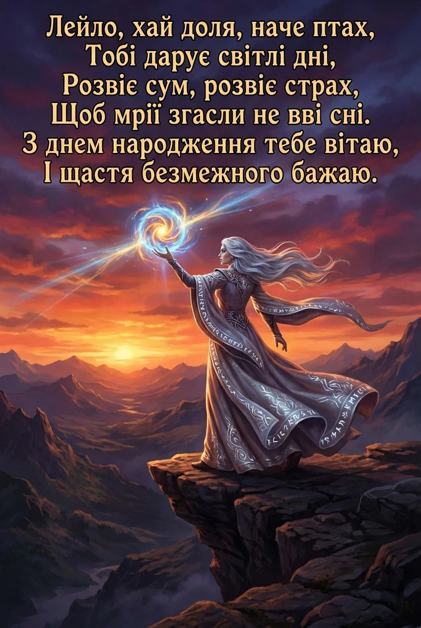 з днем народження Лейла