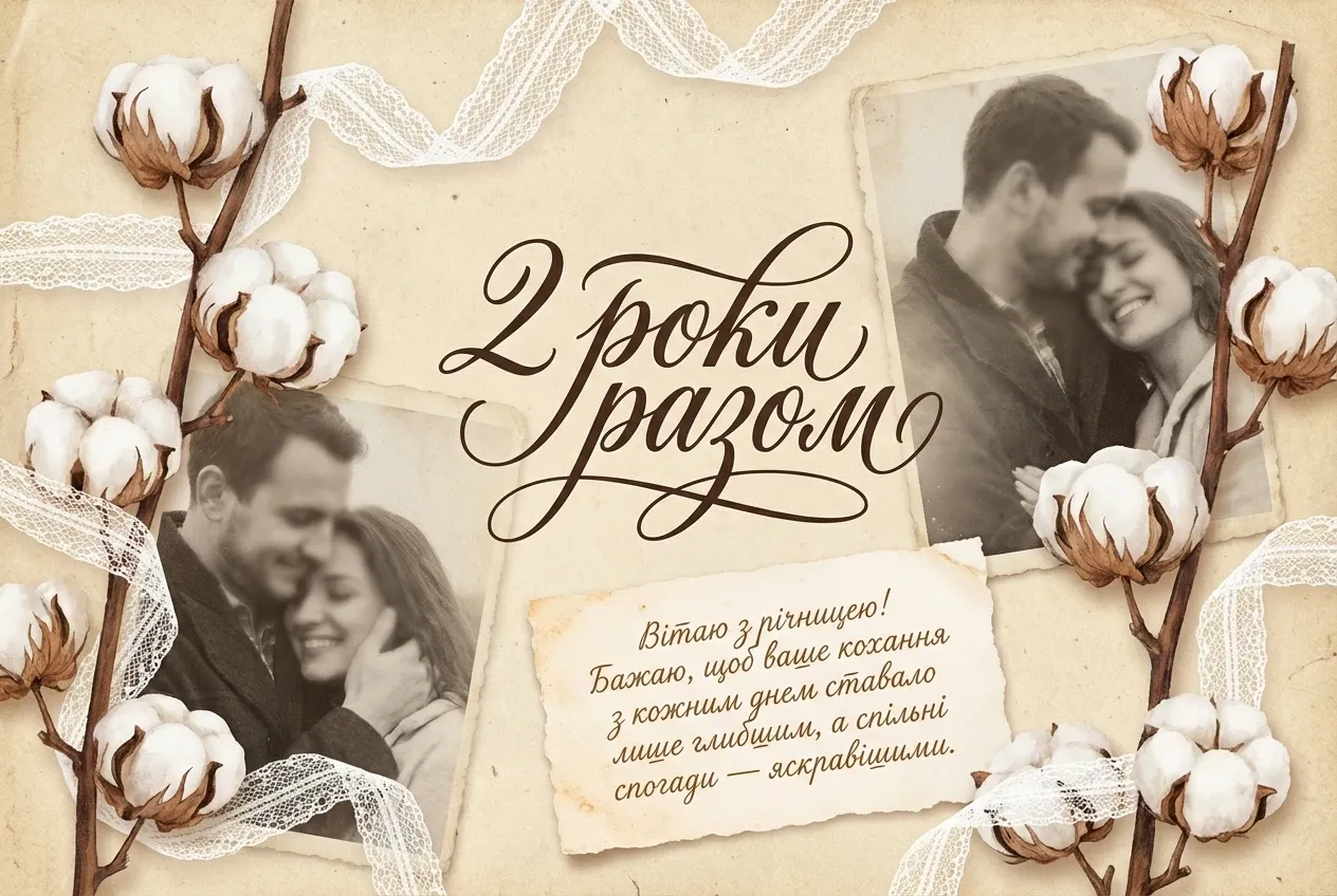 2 роки весілля - картинки