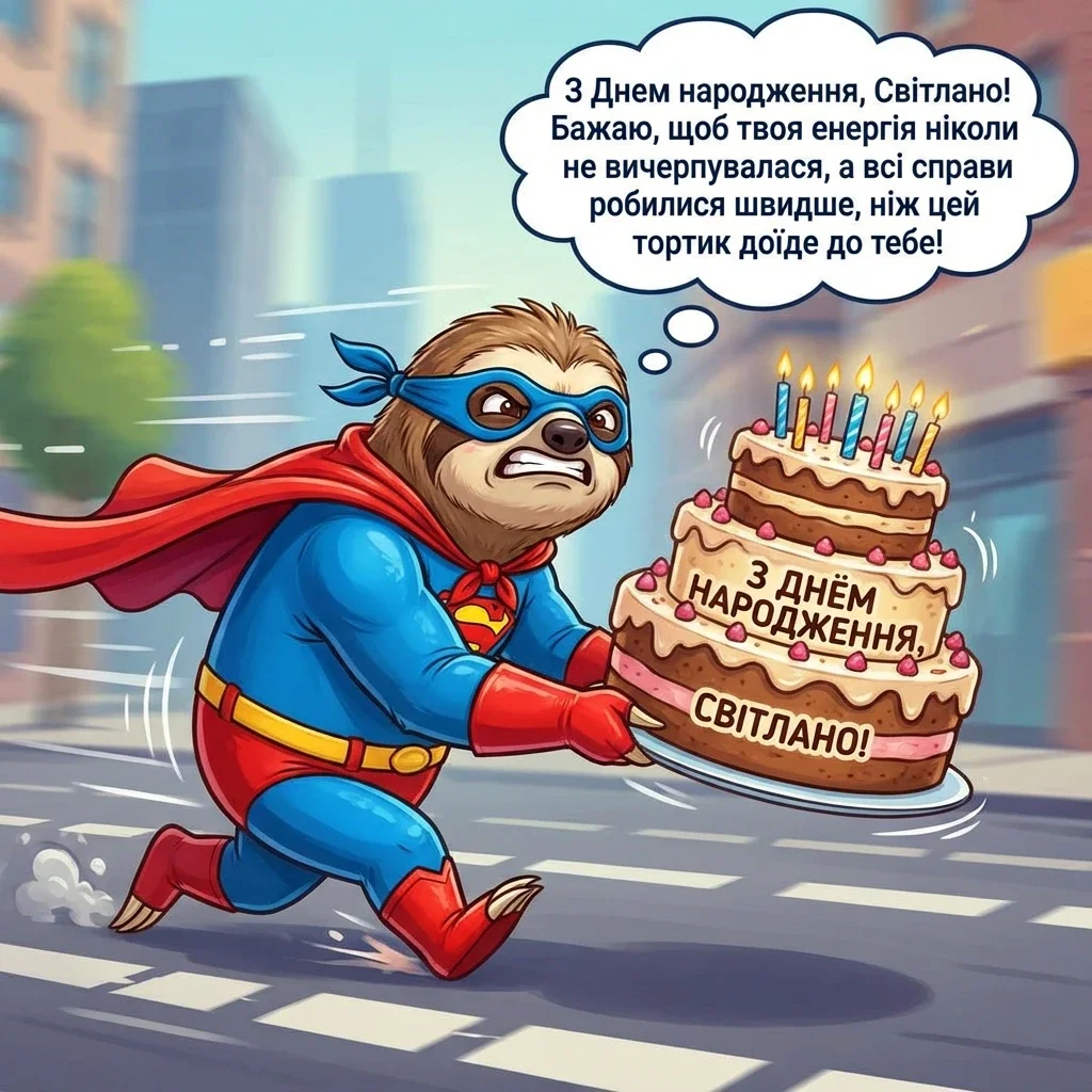 з днем народження світлана прикольні