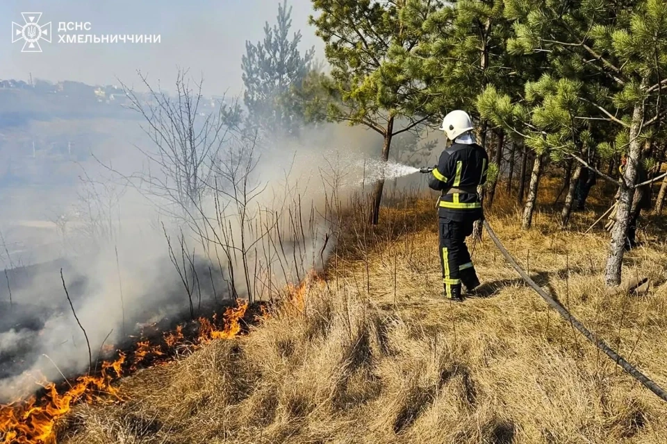 За добу на Хмельниччині ліквідували понад десяток пожеж, більшість – у природних екосистемах
