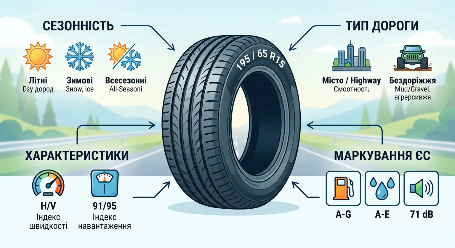 Шины 195/65 R15: Все, что нужно знать