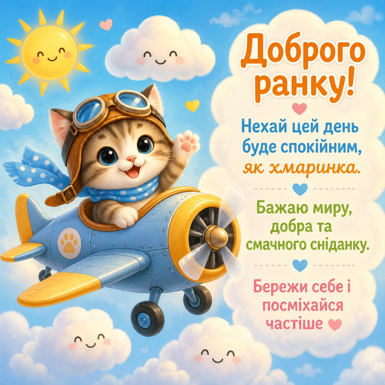 Доброго ранку: картинки з котиками для гарного настрою та затишку